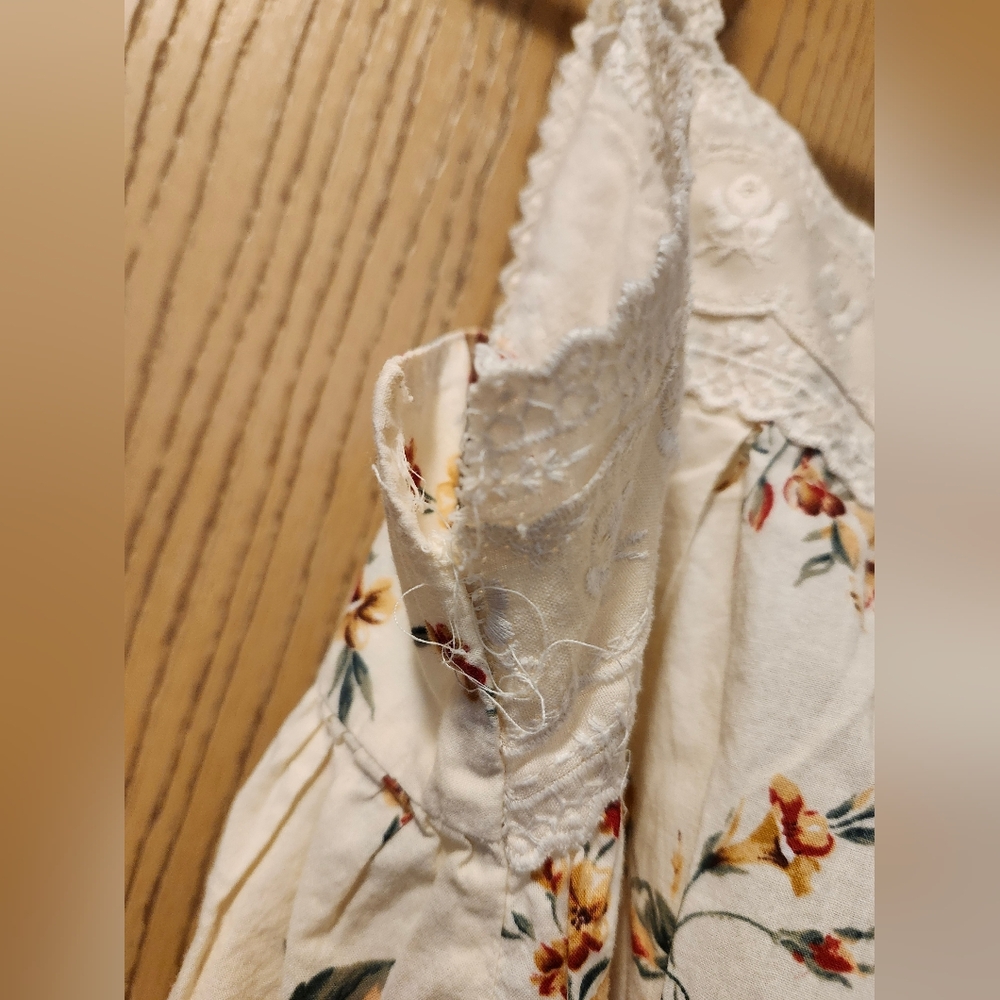 Victoria's Secret Country Cotton Prairie Dress (Flaw) Easy Fix - Picture 4 of 7